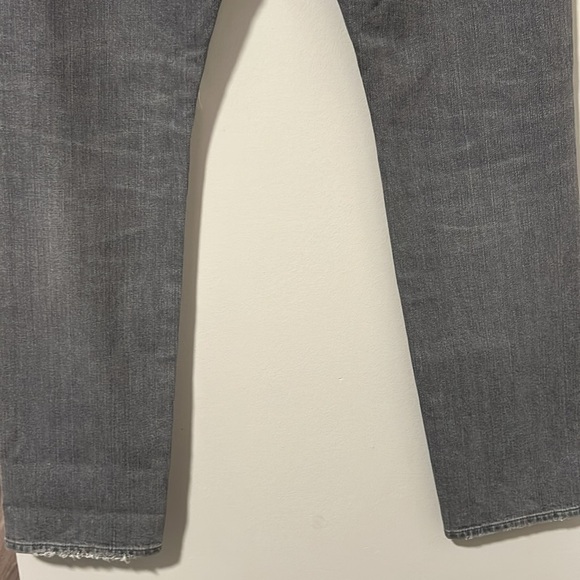 AGOLDE Gray Ripped Straight Leg Jeans Size 32 - Picture 5 of 5